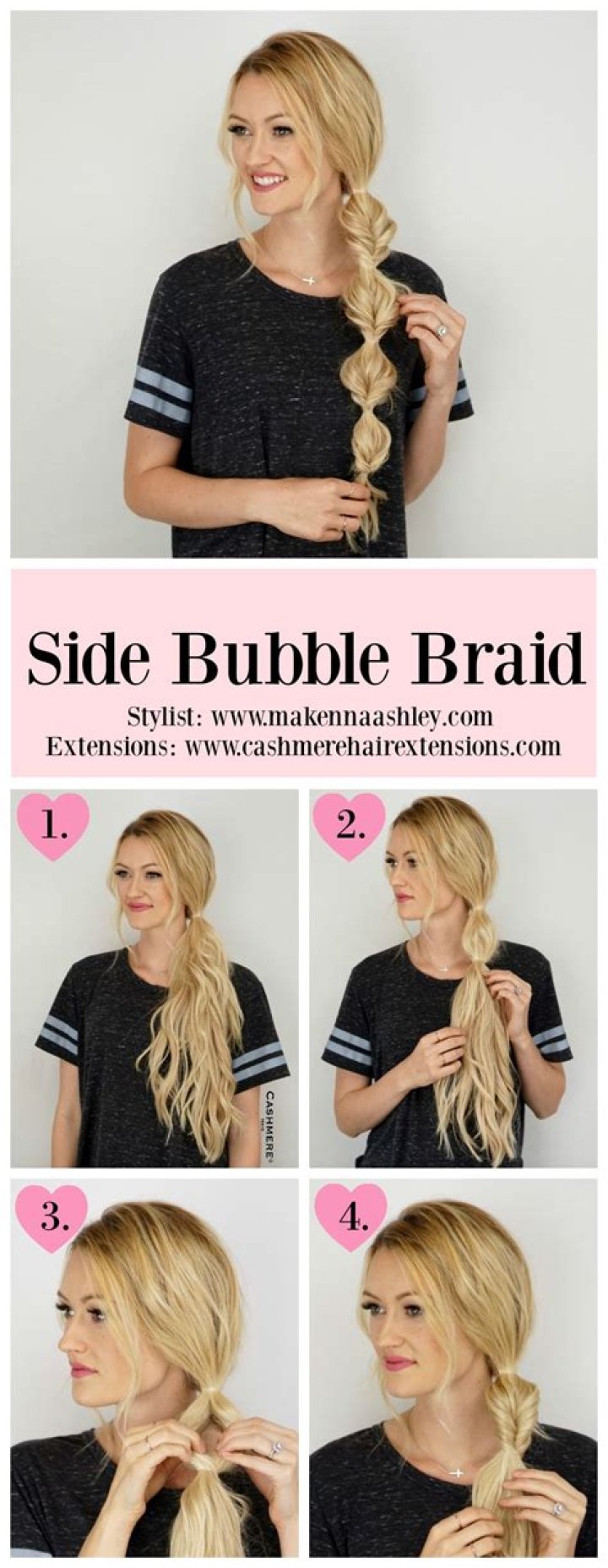 How to do bubble braids