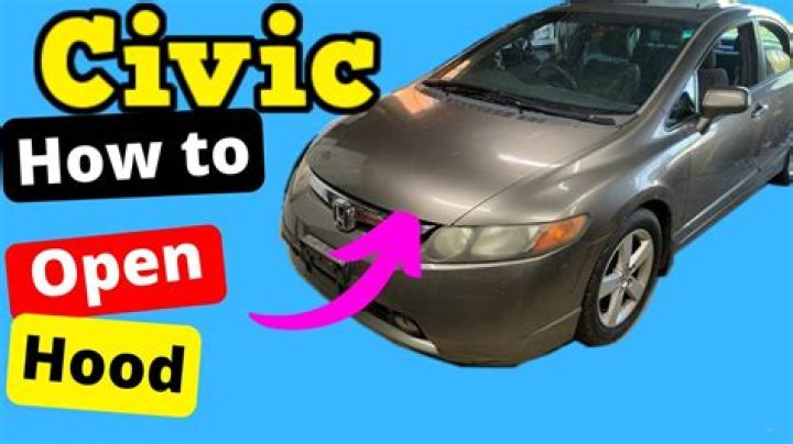 How to open honda civic hood